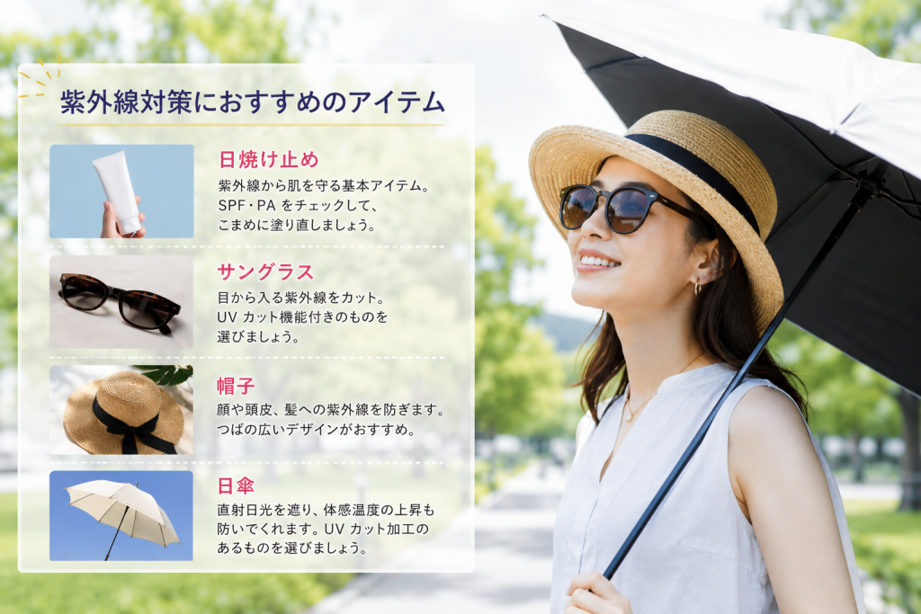 今日からできる!肌と目を守る紫外線対策